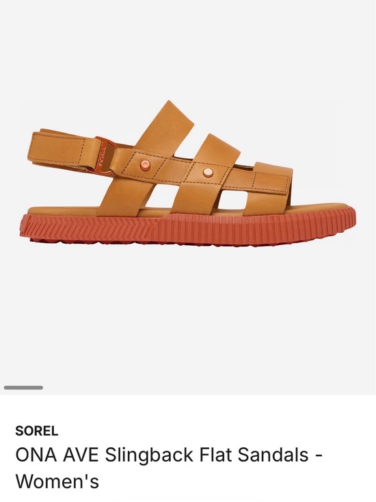 Sorel Shoes - Sorel ONA AVE Slingback Flat Sandals -Canyon Gold (BNIB)